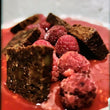 Brownies et framboises - Vanille classique 6 à 8 portions