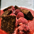 Brownies et framboises - Vanille classique 10 à 12 portions